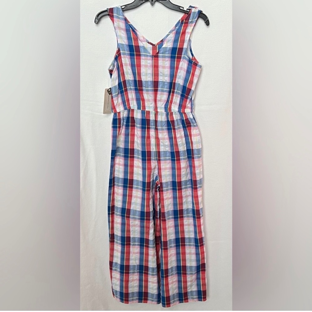 Peyton & Parker Girls Plaid Wide leg‎ Sleeveless Jumper L(14) Twee Beach Summer